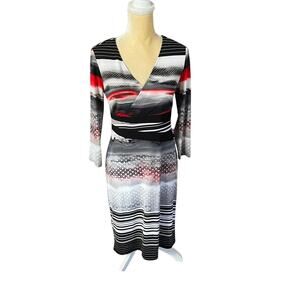 Joseph Ribkoff Dress Size 8 EUC Artsy